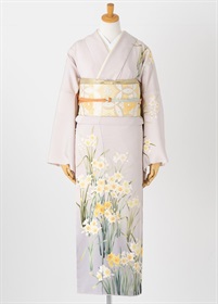 やまとオリジナル訪問着レンタル 友禅染め 水仙 L | 訪問着レンタル