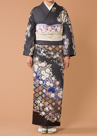 Homongi(ceremonial kimono） -TSUJIGAHANA-