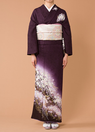 Tsukesage Homongi (ceremonial kimono）-TSUJIGAHANA-