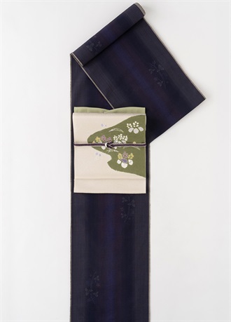 Kimono made in Yuki City (silk100%)