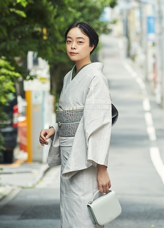 長井紬　浮織　桜雲（お取り寄せ品）