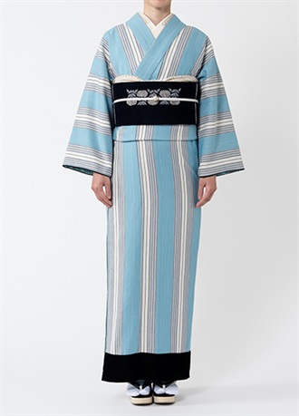 Stripe Kimono -sky-