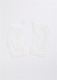 BANSAN clip-on earrings/earrings White