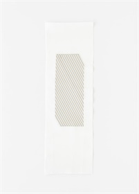 【ハレノヒ小袖】刺繍半衿　ハレストライプ　シルバー