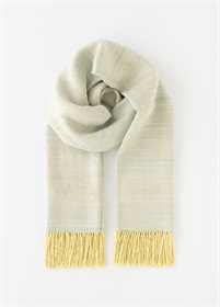 結城真綿ショール　アイスイエロー